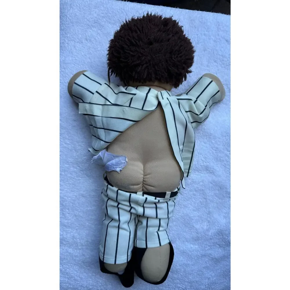 Vintage 1982 Cabbage Patch Kids Doll MLB All Star NY Yankees Brown boy baseball